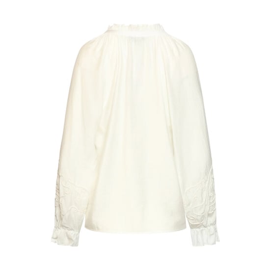 Smashed Lemon Blouse van luchtige stof met borduurdetails | - Image 4