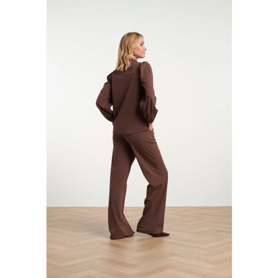 Smashed Lemon Broek met wijde pijpen in comfortabele travel quality | - Image 3