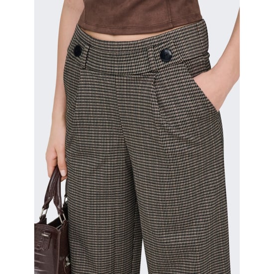 Jacqueline de Yong geggo mia long check pant jrs no 15242797 cobblestone - Image 5