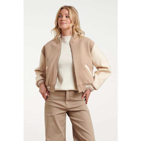Smashed Lemon Bomberjack in beige en crème | - Image 2