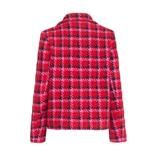 Smashed Lemon 23626 kort damesjas met pied-de-poule print | - Image 4
