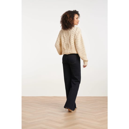 Smashed Lemon Donker indigo flared jeans | - Image 2