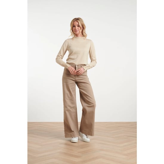Smashed Lemon Broek met wijde pijpen in warme tint | - Image 1