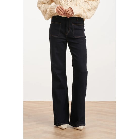 Smashed Lemon Donker indigo flared jeans | - Image 5