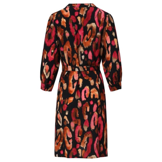 Smashed Lemon 25677 roze en zwart dierenprint jurk | - Image 2
