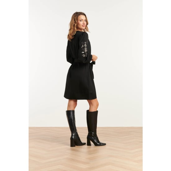 Smashed Lemon 25796 – jurk met handgeborduurde mouwen en ceintuur | - Image 4