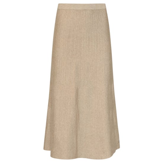 Smashed Lemon Gebreide midi rok met ribstructuur | - Image 4
