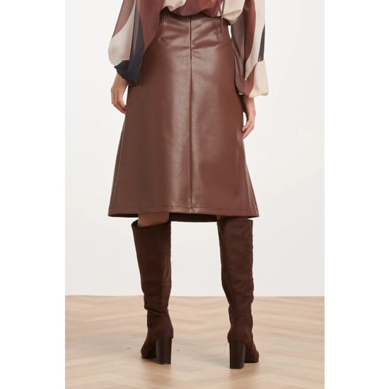 Smashed Lemon Midi rok van faux leather | - Image 2