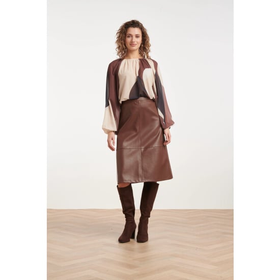 Smashed Lemon Midi rok van faux leather | - Image 3