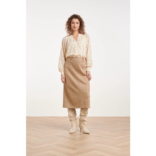 Smashed Lemon Midi rok van faux suède | - Image 5