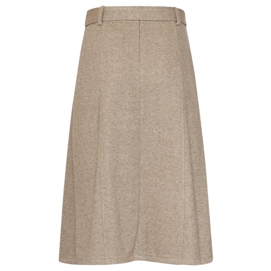Smashed Lemon Midi rok van geweven stof met visgraatstructuur | - Image 5