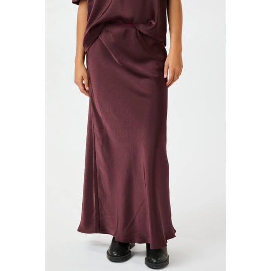 Neo Noir vicky heavy sateen skirt 159588 174 burgundy - Image 4