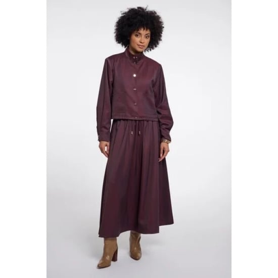 Rino & Pelle Lian.7002611 rino en pelle midi skirt fudge cloak - Image 4