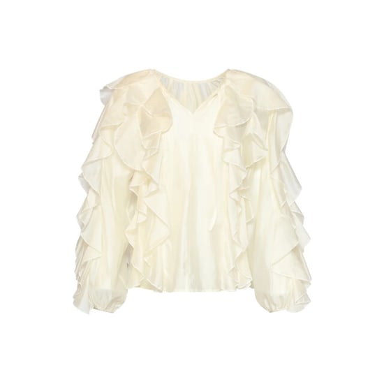 Smashed Lemon Blouse van luchtige stof met ruches | - Image 5