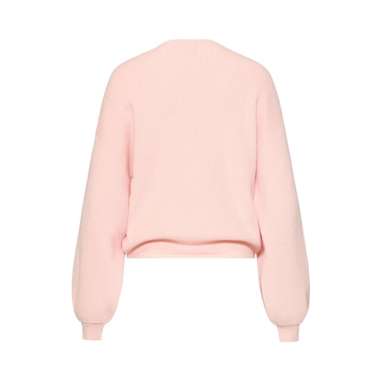 Smashed Lemon Gebreide top met v-hals en strikdetail | - Image 6