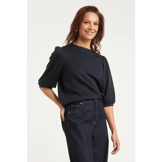 Smashed Lemon Stretch top met pofmouwen | - Image 5