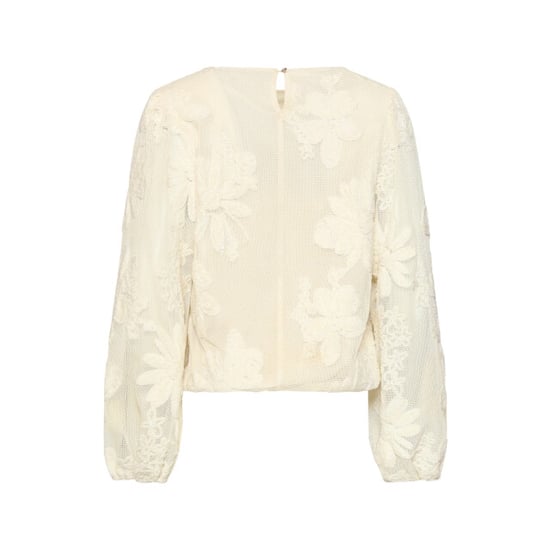 Smashed Lemon Mesh top met 3d bloemenborduursel | - Image 5