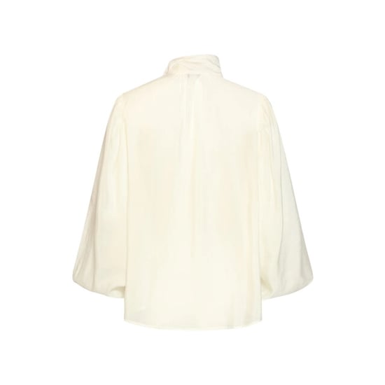 Smashed Lemon Blouse van soepelvallende stof met strikdetail | - Image 2