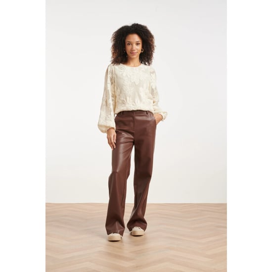 Smashed Lemon Mesh top met 3d bloemenborduursel | - Image 6