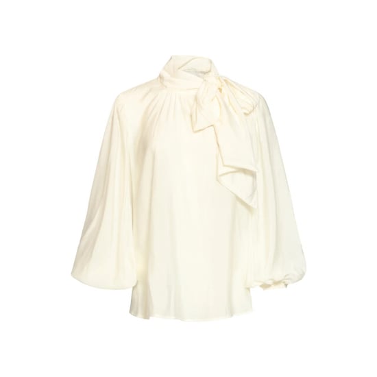 Smashed Lemon Blouse van soepelvallende stof met strikdetail | - Image 3