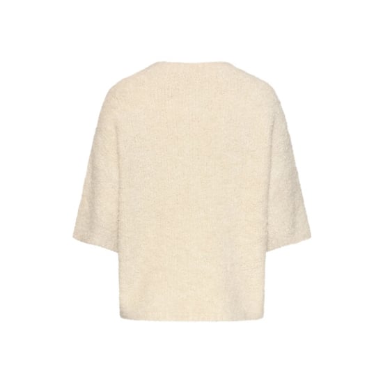 Smashed Lemon Crèmekleurige fuzzy boucle top | - Image 5