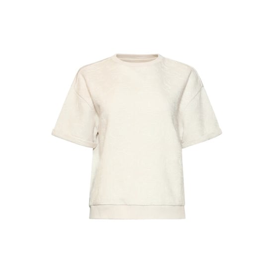 Smashed Lemon Top met ton-sur-ton geborduurd print | - Image 2