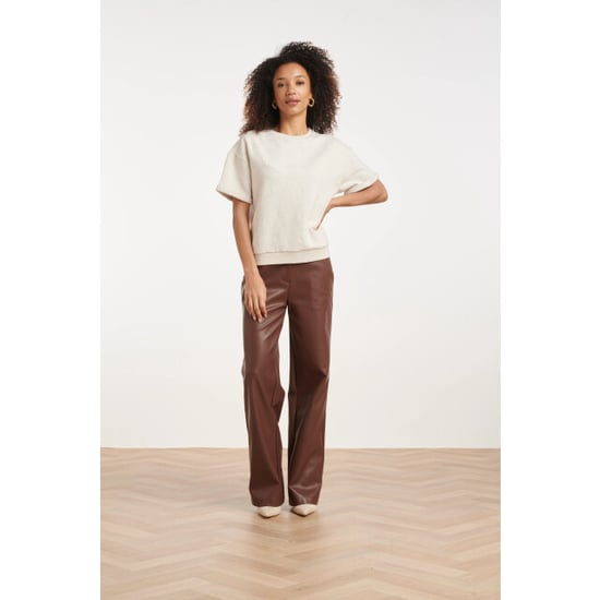 Smashed Lemon Top met ton-sur-ton geborduurd print | - Image 3