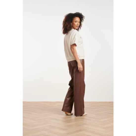 Smashed Lemon Top met ton-sur-ton geborduurd print | - Image 5