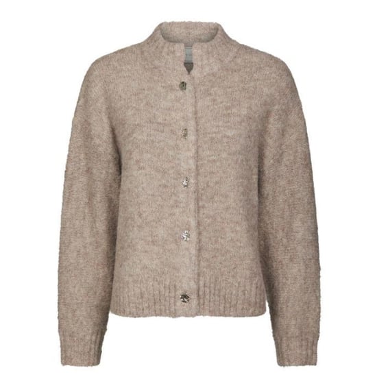 Neo Noir taura fluffy knit cardigan 165103 976 melange - Image 1