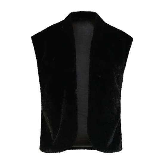Smashed Lemon Faux fur gilet met opstaande kraag | - Image 2