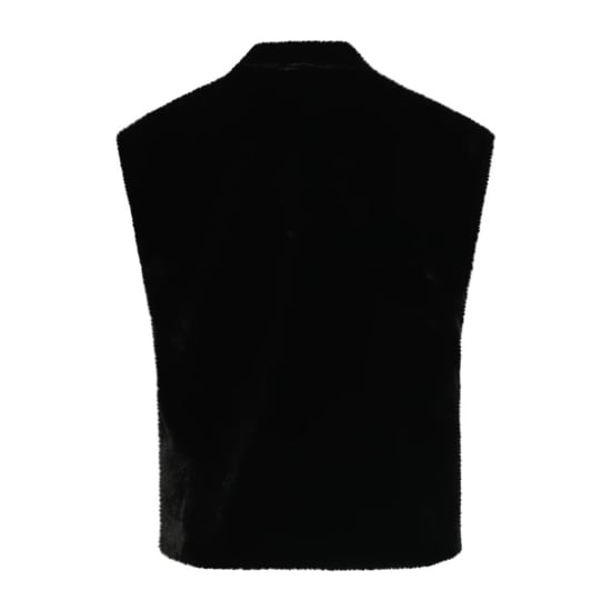 Smashed Lemon Faux fur gilet met opstaande kraag | - Image 3