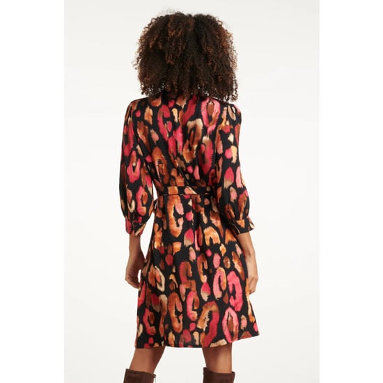 Smashed Lemon Roze en zwart dierenprint jurk | - Image 6