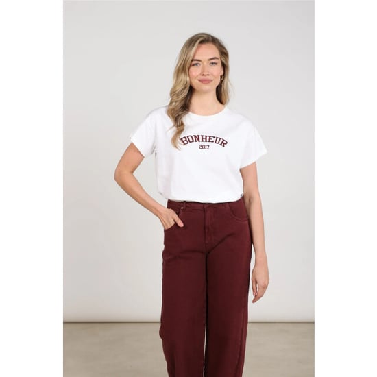 Nukus Nkf04020 392 senna t-shirt offwhite/cherry - Image 2