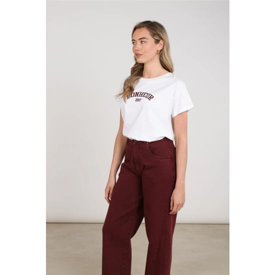 Nukus Nkf04020 392 senna t-shirt offwhite/cherry - Image 3