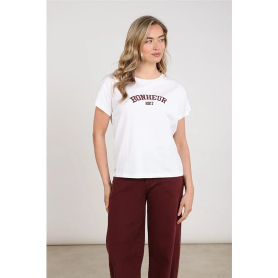 Nukus Nkf04020 392 senna t-shirt offwhite/cherry - Image 4