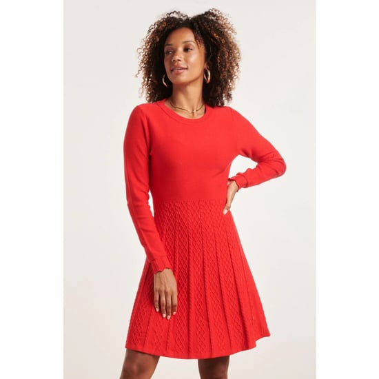 Smashed Lemon 23827 ronde hals jurk met uitlopende rok | - Image 2