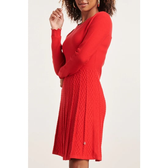 Smashed Lemon 23827 ronde hals jurk met uitlopende rok | - Image 4