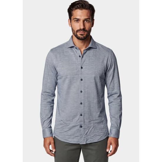 R2 Amsterdam Overhemd heren knitted polyester sorona shir 134.wsp.013/014 - Image 1
