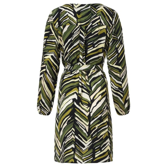 Smashed Lemon Army groen korte zig-zag print jurk | - Image 2