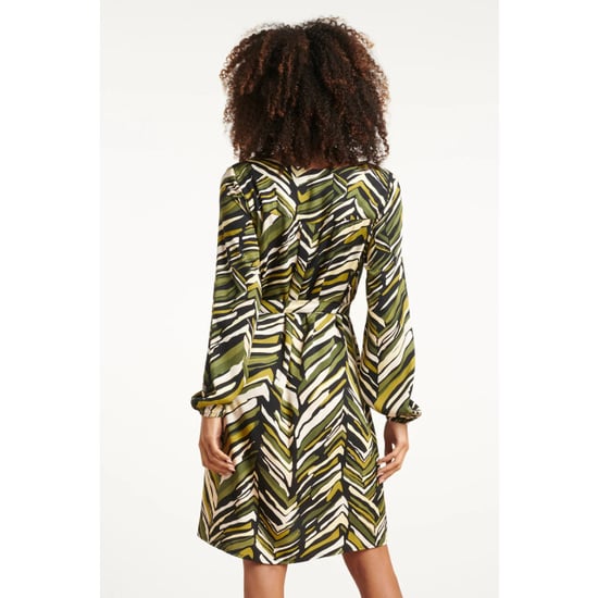 Smashed Lemon Army groen korte zig-zag print jurk | - Image 4