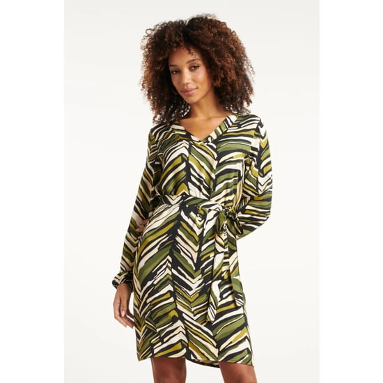 Smashed Lemon Army groen korte zig-zag print jurk | - Image 6