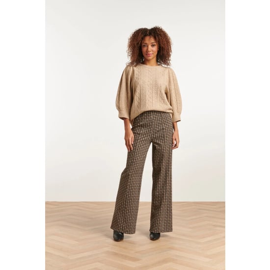 Smashed Lemon 23514 dames wijde rechte broek | - Image 1