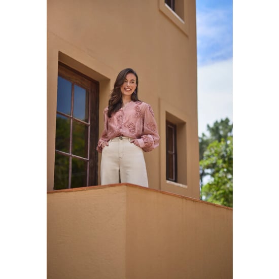 Nukus Nkf02156 336 antonella blouse paillet flower rose - Image 3