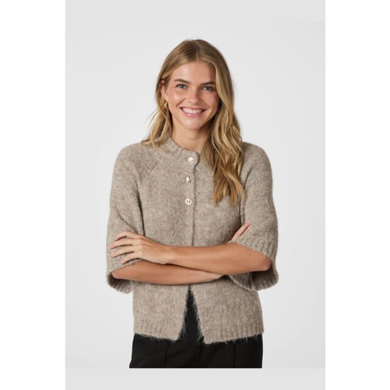Neo Noir benuta fluffy knit cardigan 165816 976 melange - Image 3