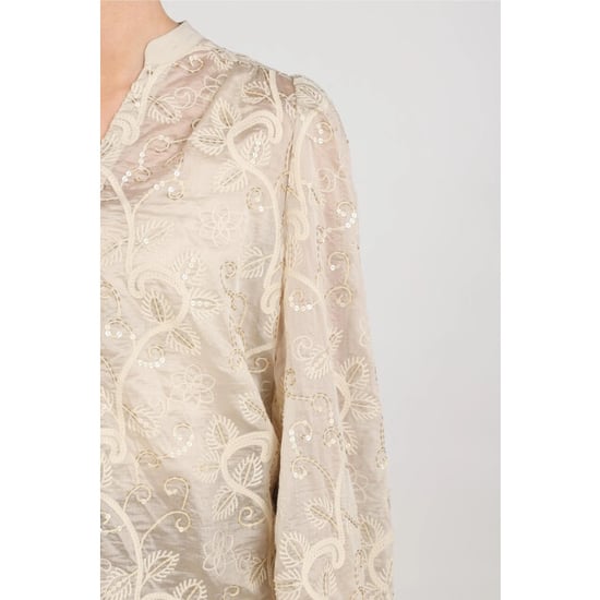 Nukus Nkf02178 9 antonella blouse embroidery sand - Image 2