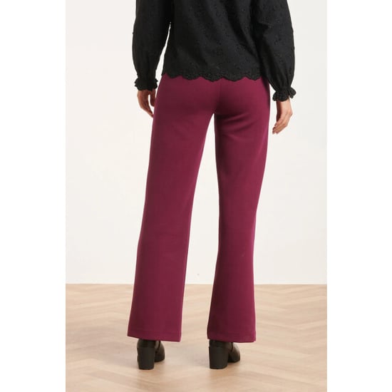 Smashed Lemon 24590 stretchy paarse flared broek | - Image 6
