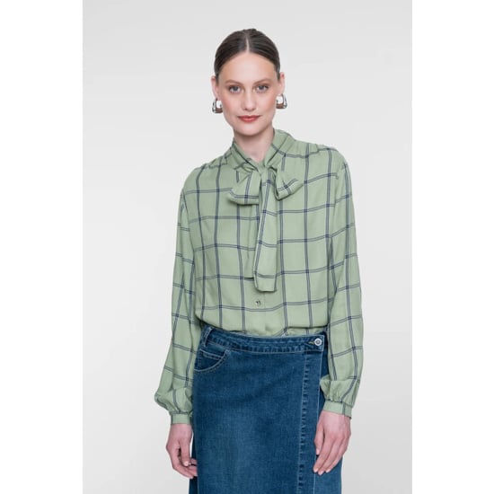 Geisha Blouse 63680-20 olive-lurex - Image 5