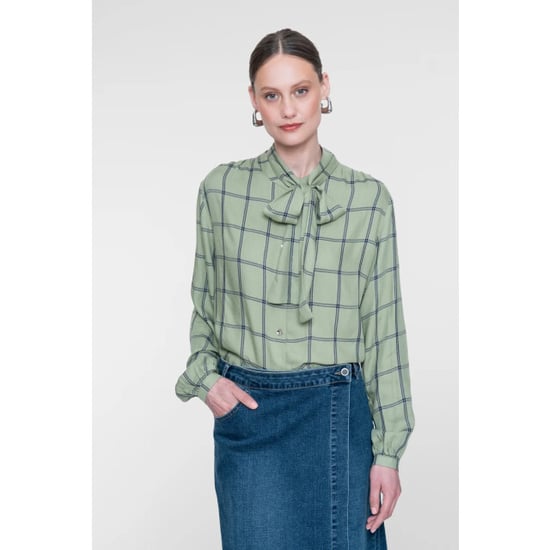 Geisha Blouse 63680-20 olive-lurex - Image 6