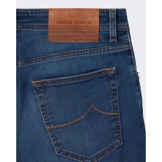 Jacob Cohën Heren broek pant 5 pkt super slim fit nick slim medium blue - Image 3