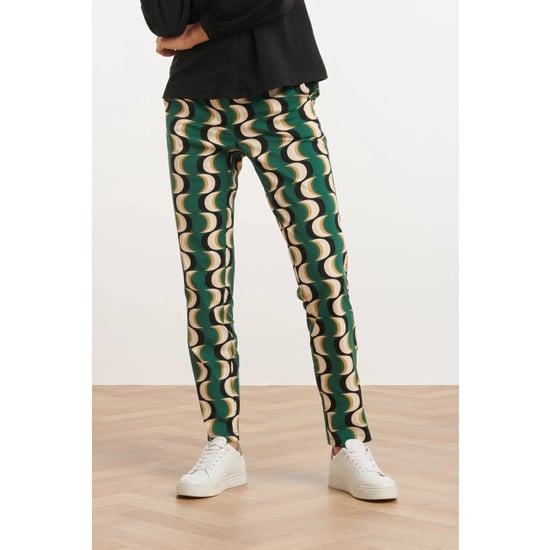 Smashed Lemon 24824 retro geprinte travel quality broek | - Image 1